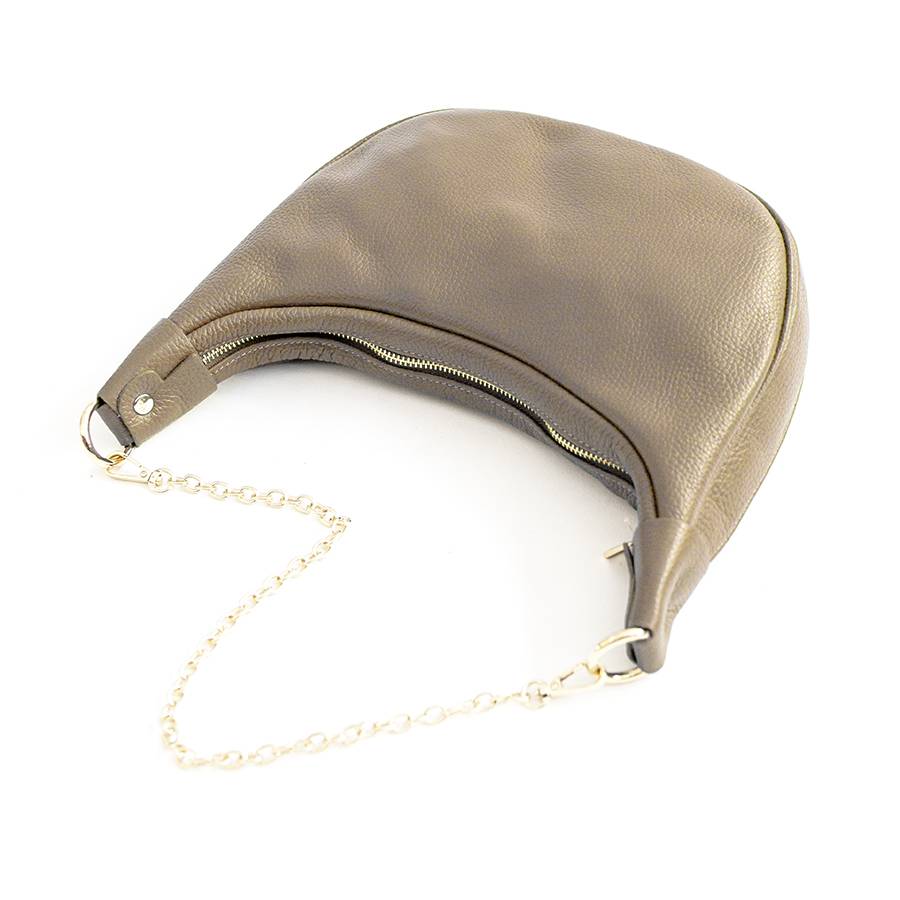 Laura Di Maggio MOON – Borsa a spalla in pelle taupe Online