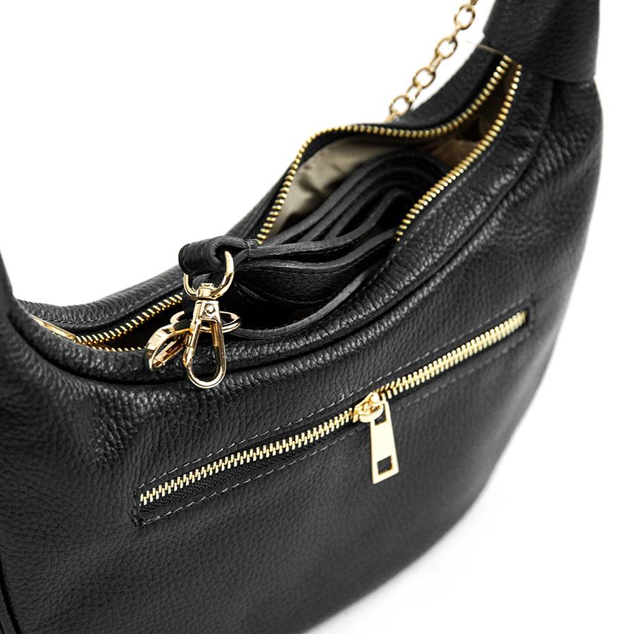 Laura Di Maggio MOON – Borsa a spalla in pelle nera Outlet