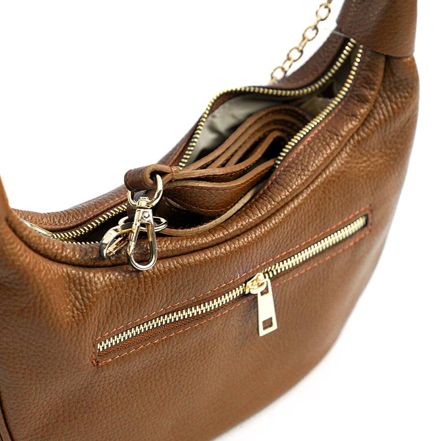 Laura Di Maggio MOON – Borsa a spalla in pelle cuoio In Vendita