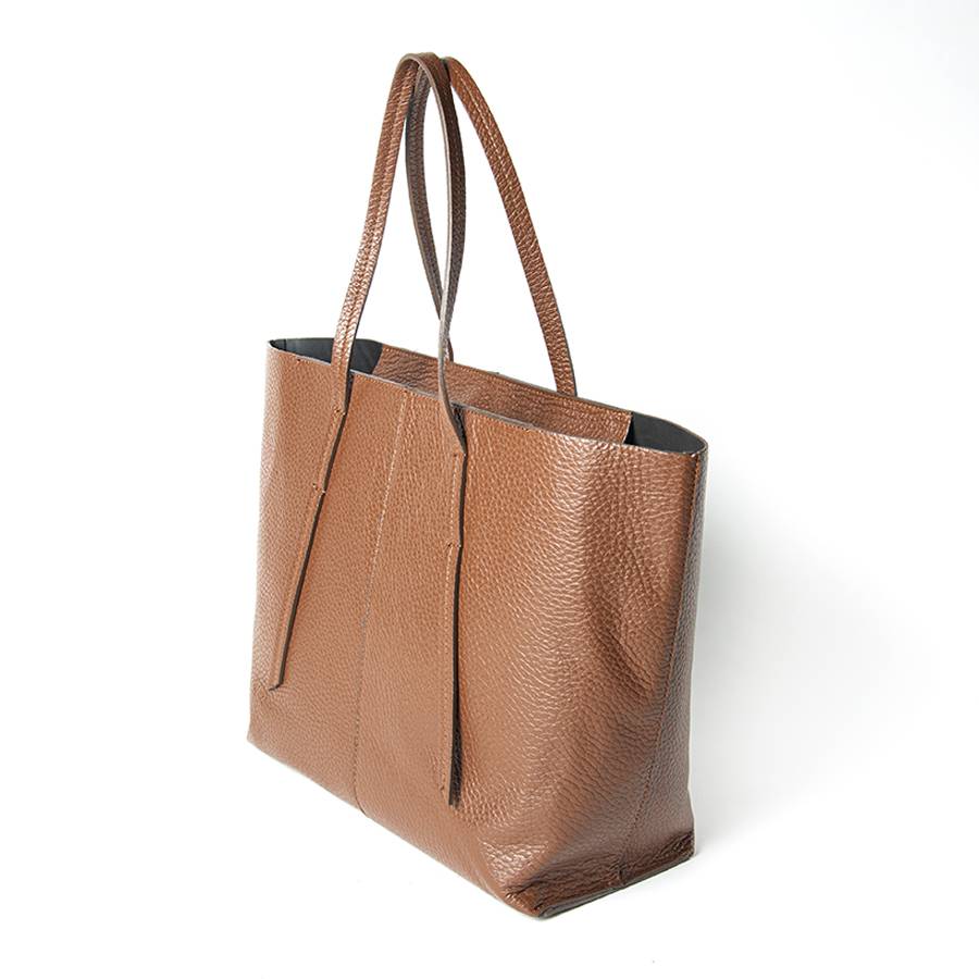 Laura Di Maggio MARGÒ – Shopper in pelle dollaro color bruciato In Saldo