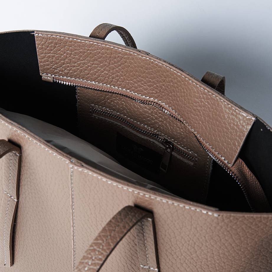 Laura Di Maggio MARGÒ Small – Shopper in pelle dollaro color bruciato Nuova