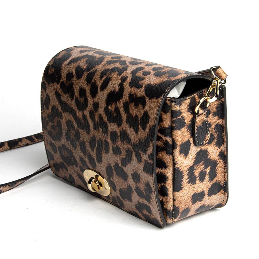 Laura Di Maggio LEOPARD – Postina in pelle saffiano stampata 2025