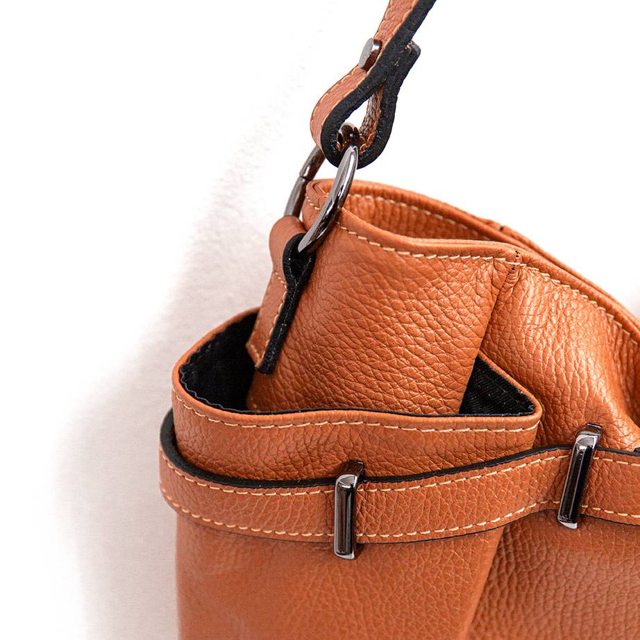 Laura Di Maggio ELYN – Borsa in pelle dollaro arancio Negozio online di fabbrica