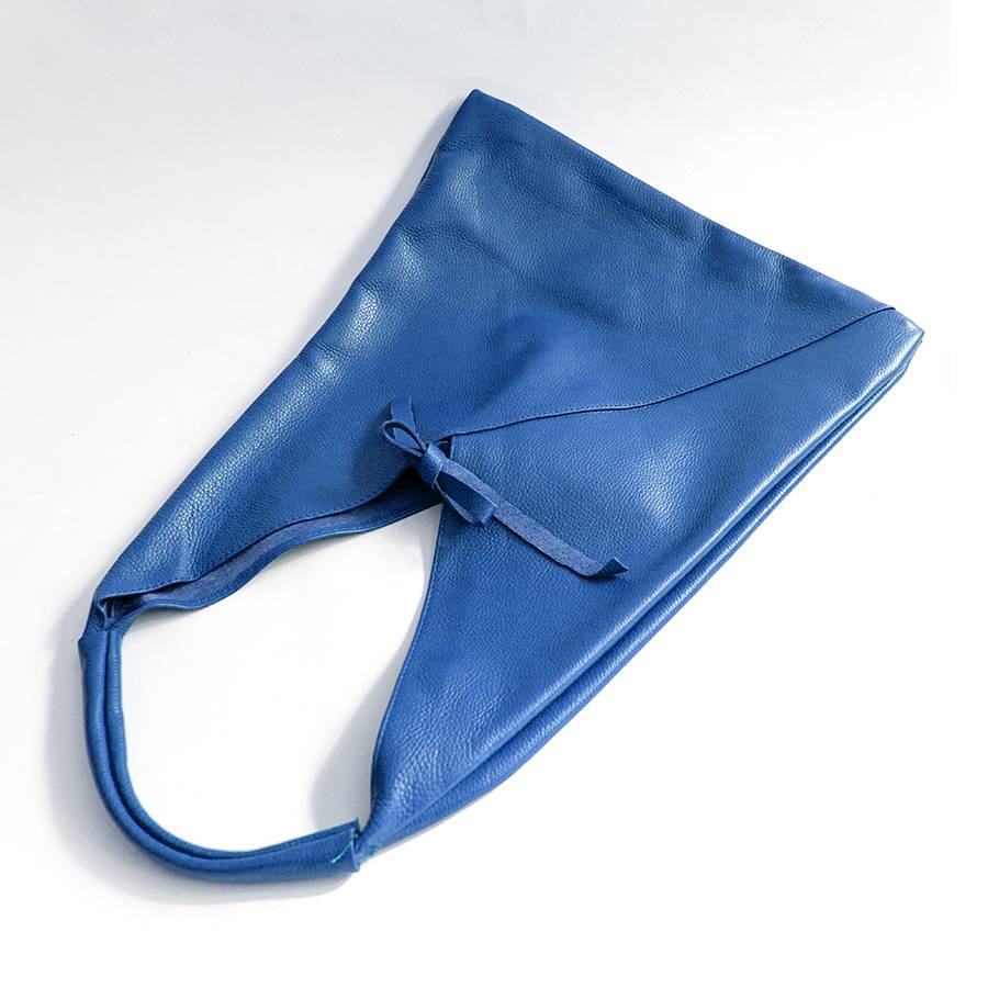 Laura Di Maggio LINA – Maxi sacca in pelle blu Sconto