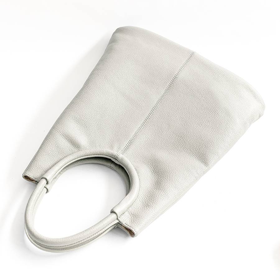 Laura Di Maggio INDIA – Maxi borsa con manico tondo in pelle latte Saldi