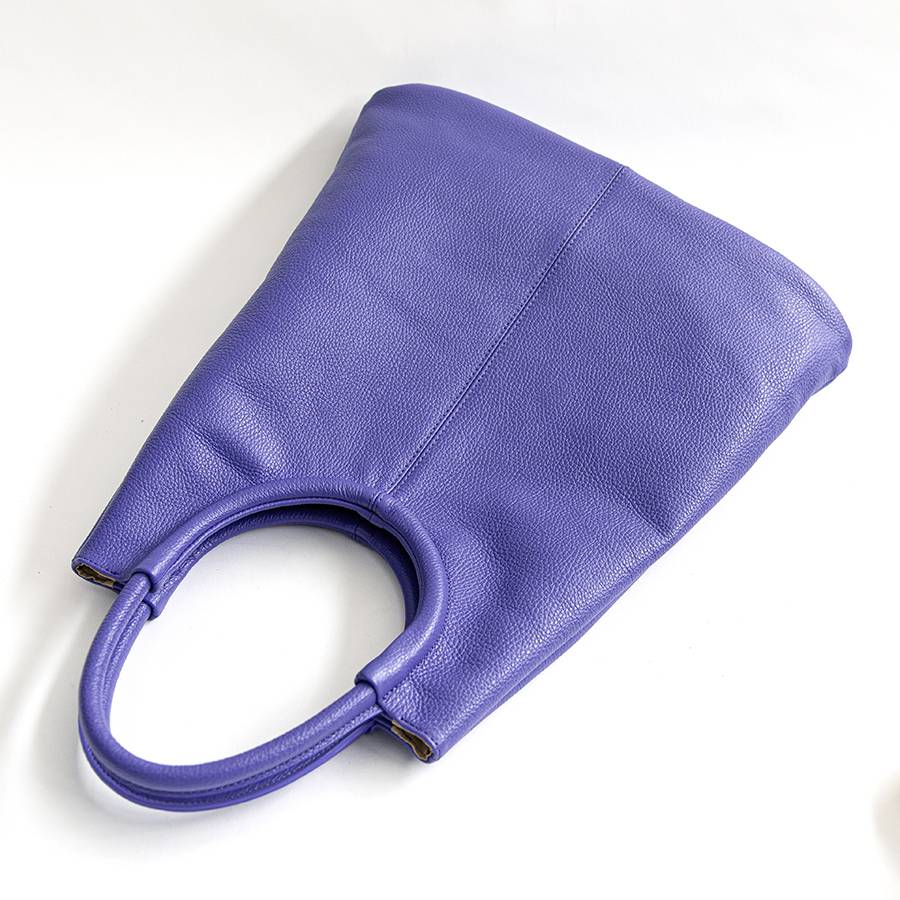 Laura Di Maggio INDIA – Maxi borsa con manico tondo in pelle glicine Offerte