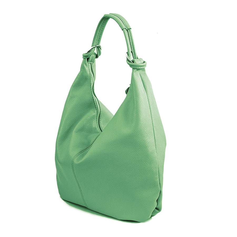 Laura Di Maggio ASIA – Maxi sacca in pelle dollaro verde Vendita Calda
