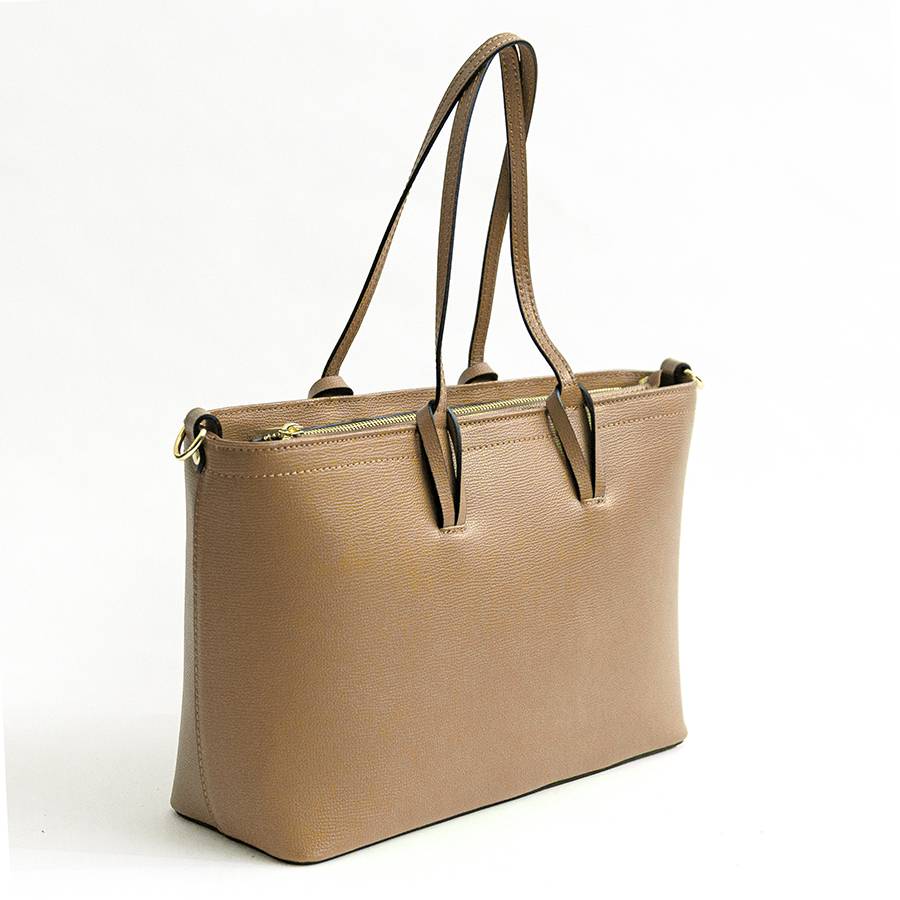 Laura Di Maggio NIKITA – Shopping in pelle saffiano biscotto Negozio