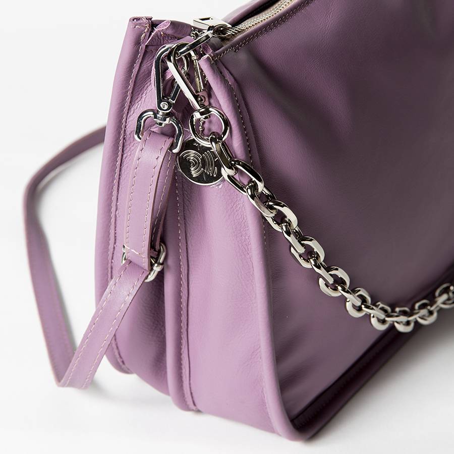 Laura Di Maggio POLLY – Postina in pelle nappa malva Vendita