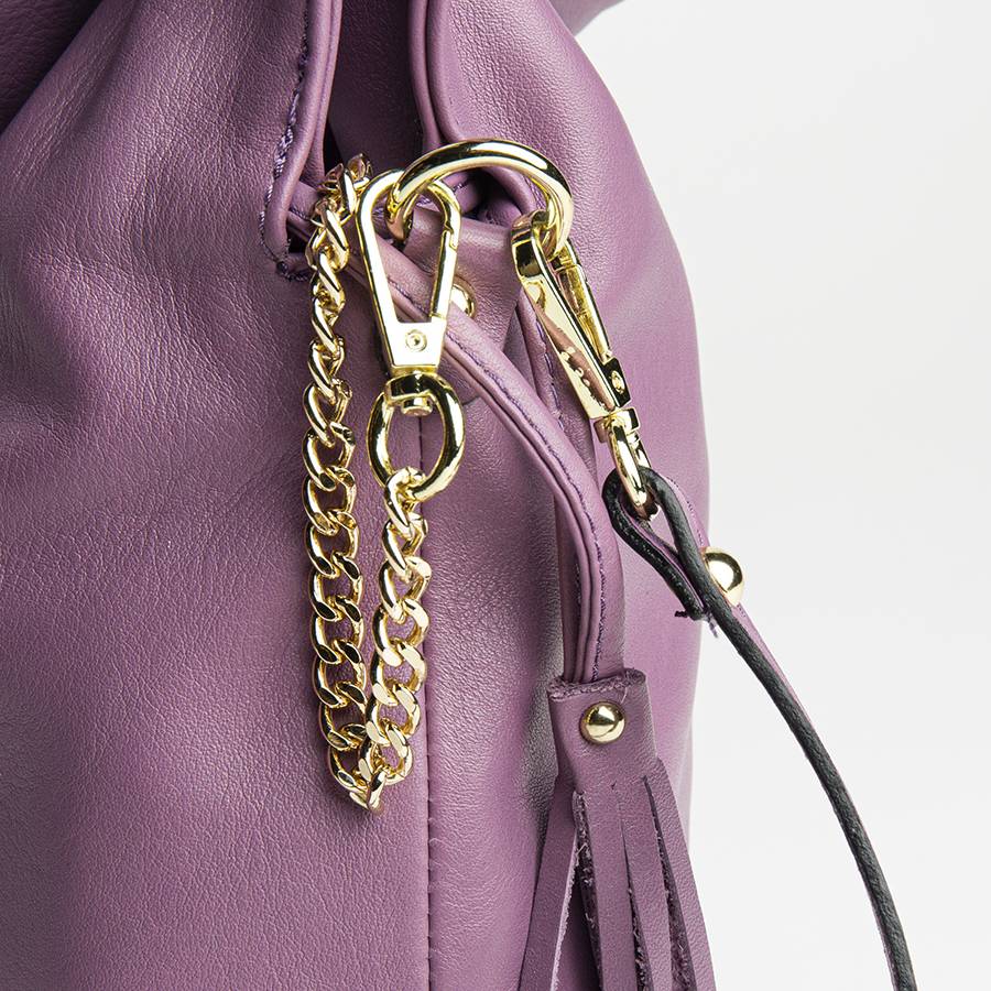 Laura Di Maggio GELSA – Sacca in pelle nappa malva Promozione
