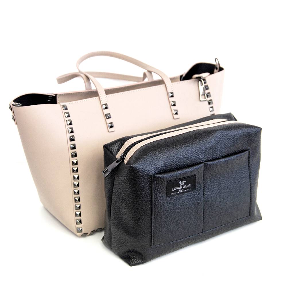 Laura Di Maggio BRIDGET – maxi bag con piccole borchie Spedizione Gratuita