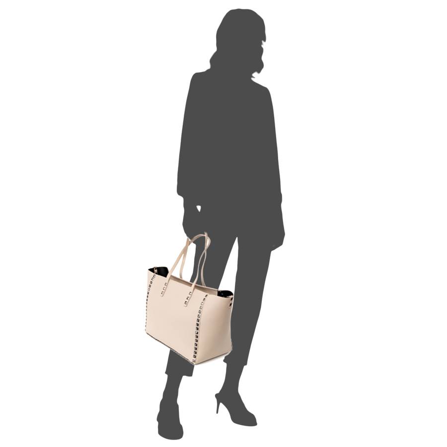 Laura Di Maggio BRIDGET – maxi bag con piccole borchie Spedizione Gratuita