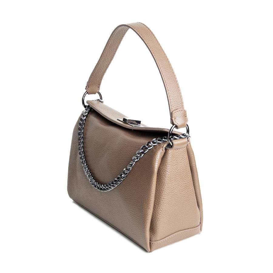 Laura Di Maggio LOLA – borsa in pelle dollaro cioccolato Sconto