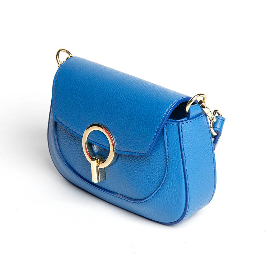 Laura Di Maggio SUSANNE – Postina in pelle dollaro blu Vendita Calda