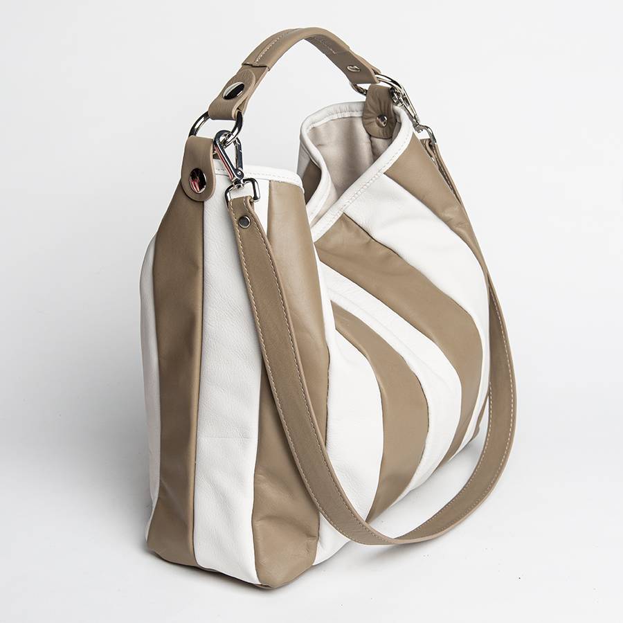 Laura Di Maggio TESSA SMALL – Sacca in pelle nappa trapuntata taupe Moda