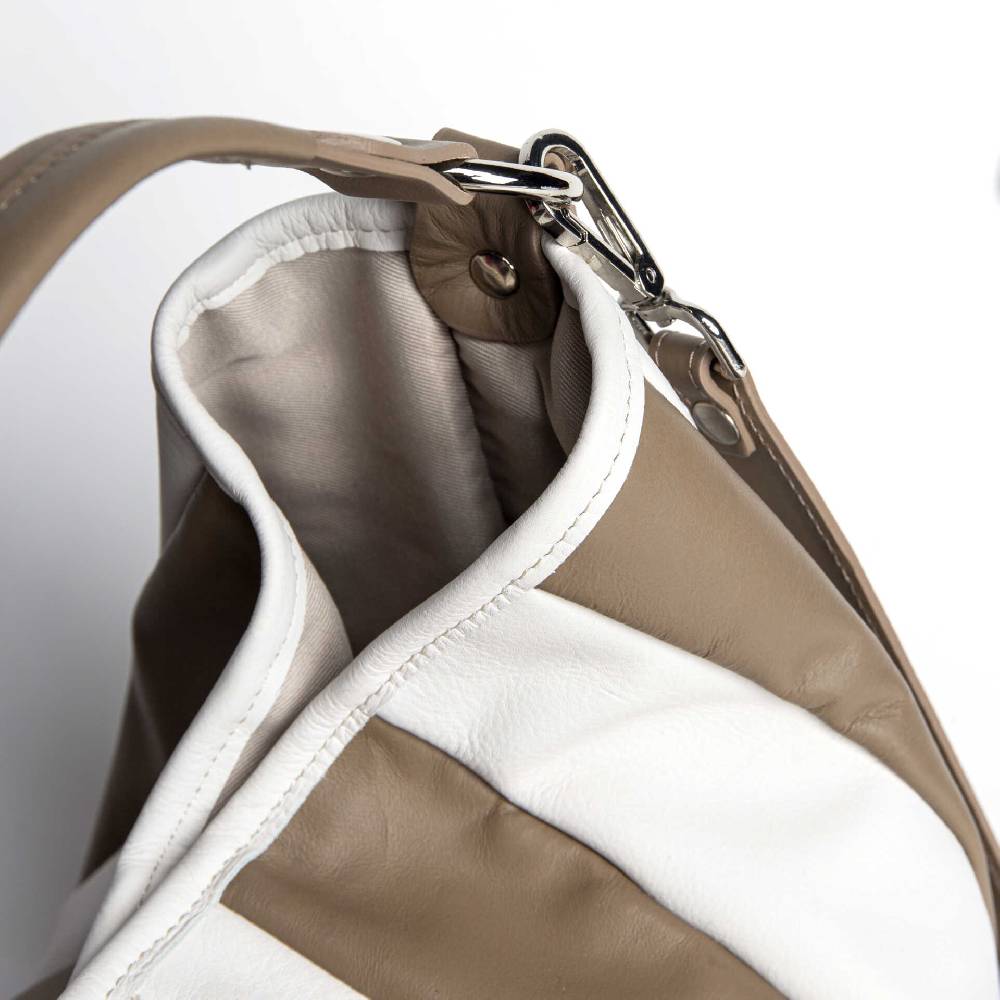 Laura Di Maggio TESSA SMALL – Sacca in pelle nappa trapuntata taupe Moda