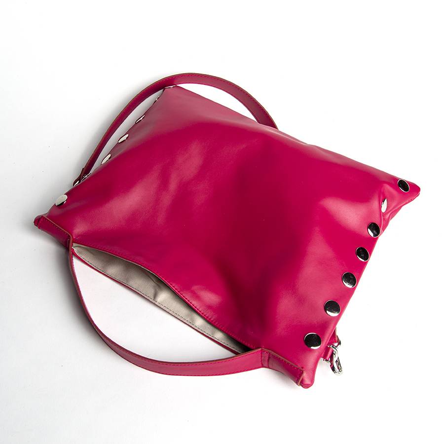 Laura Di Maggio JILLIAN MEDIUM – Borsa in pelle nappa azalea In Linea