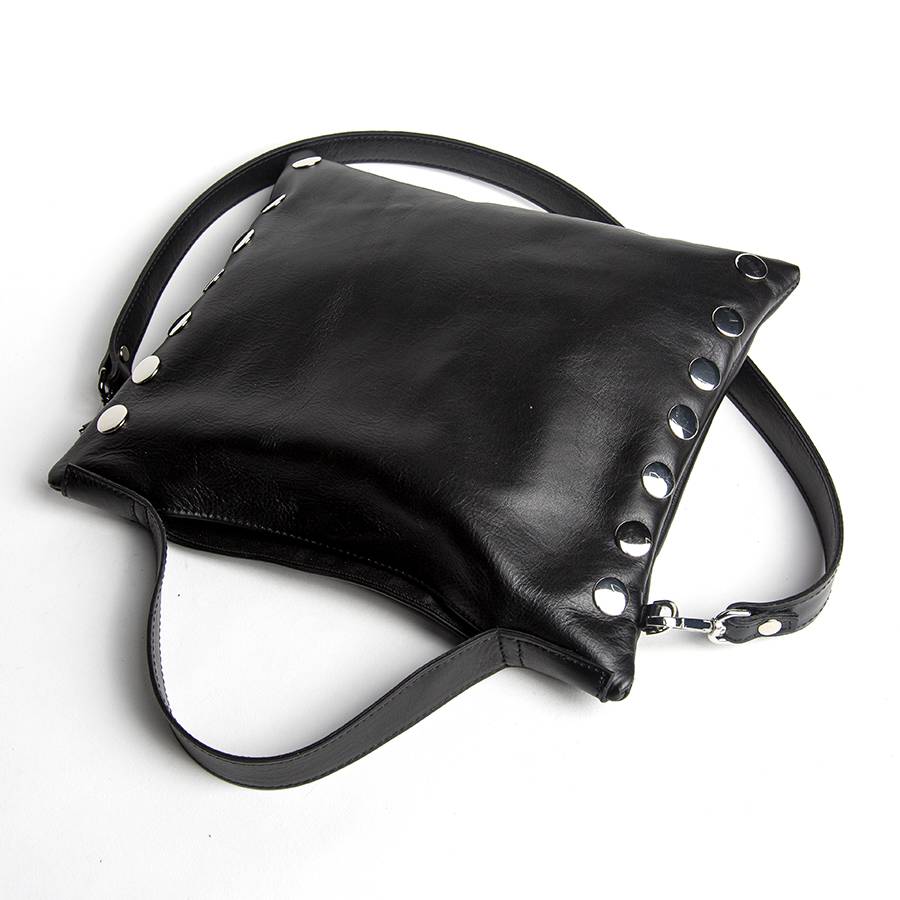 Laura Di Maggio JILLIAN SMALL – Borsa in pelle nappa nera Nuovo