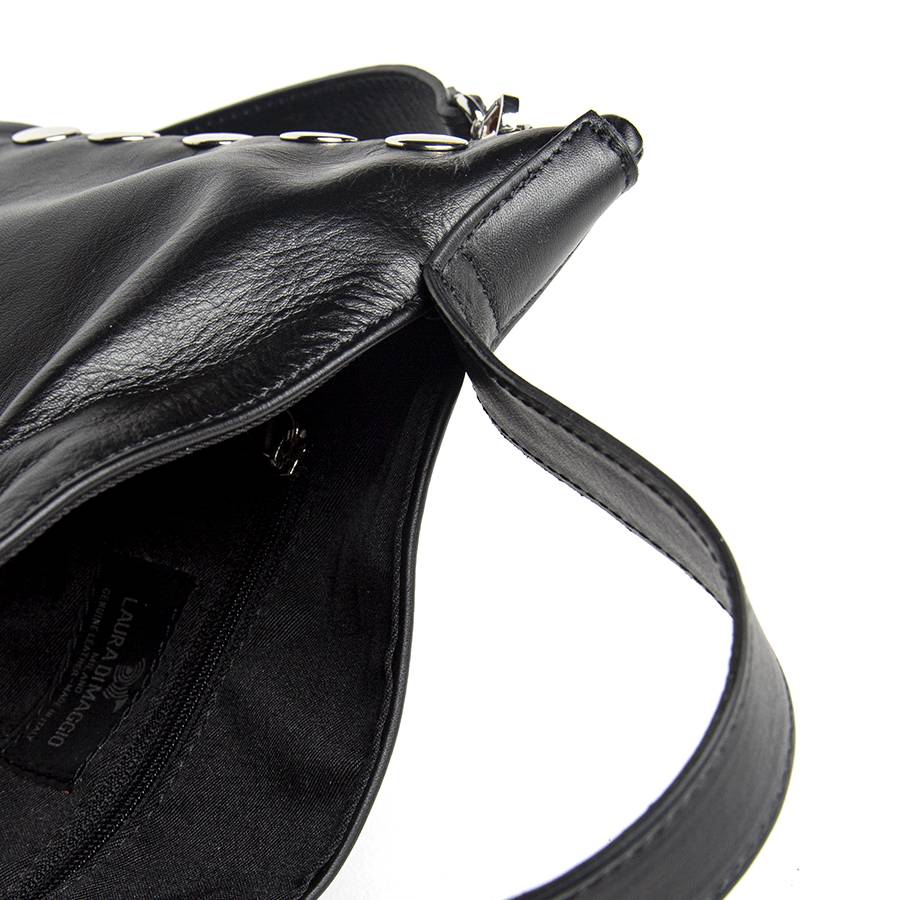 Laura Di Maggio JILLIAN SMALL – Borsa in pelle nappa nera Nuovo