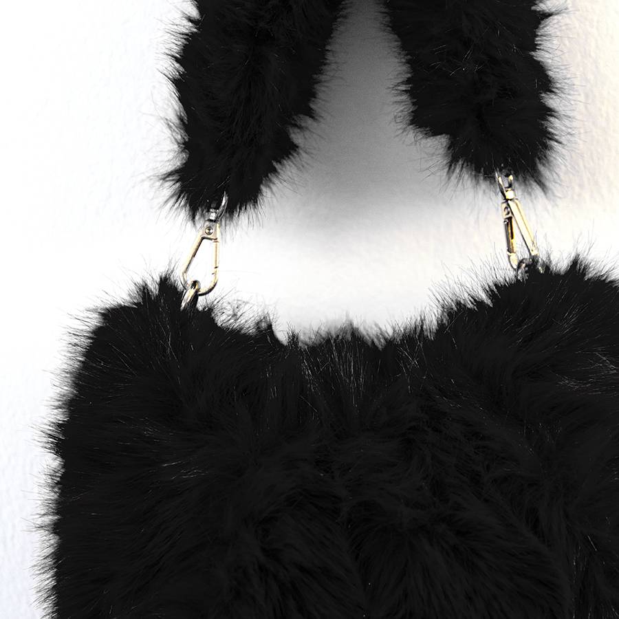 Laura Di Maggio NUVOLA – baguette in ecopelliccia nero Shopping Online