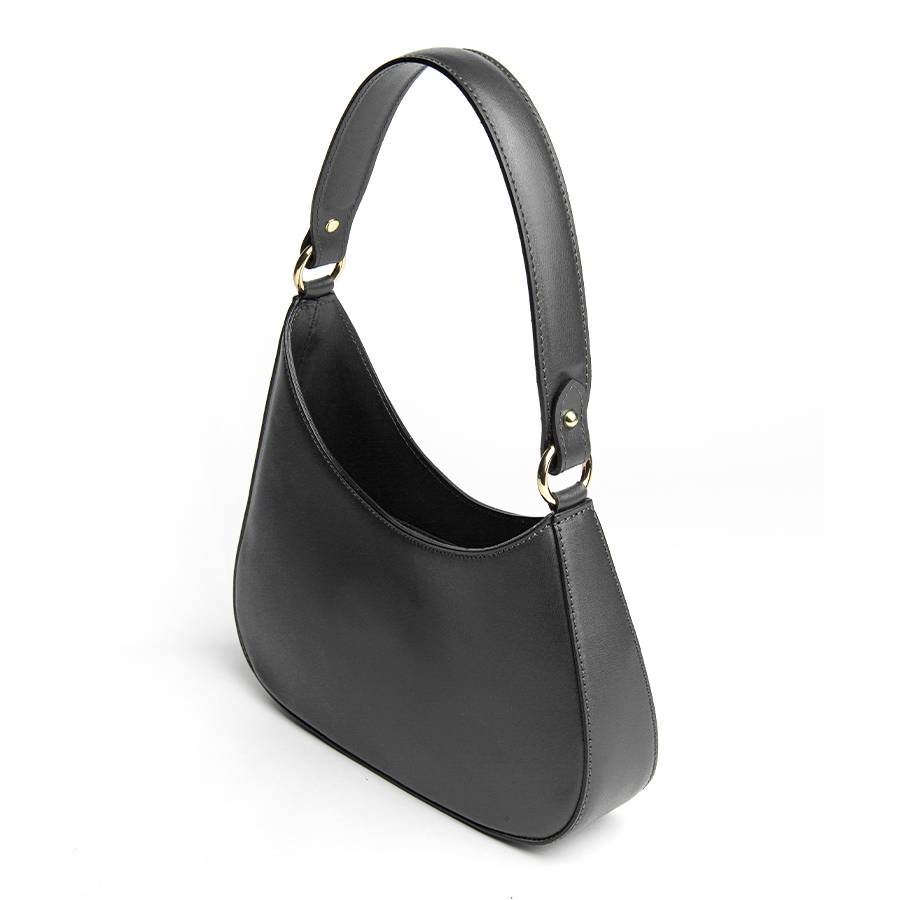Laura Di Maggio EDI – borsa Hobo in pelle elegant nero Offerta