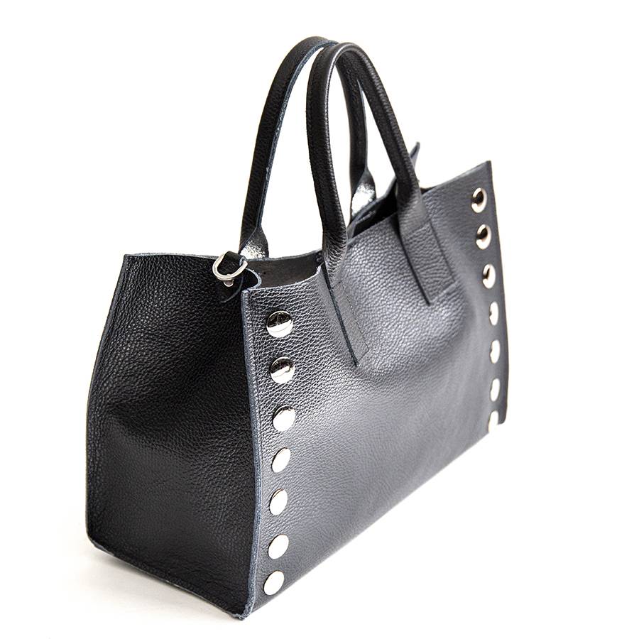 Laura Di Maggio SAM BIG – Shopping con borchie in pelle nera Saldi