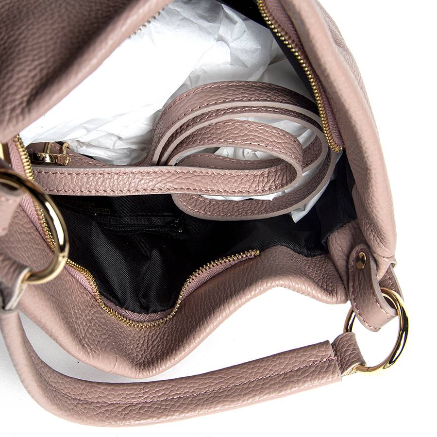 Laura Di Maggio JENNY – Sacca morbida in pelle dollaro rosa antico Vendite Flash