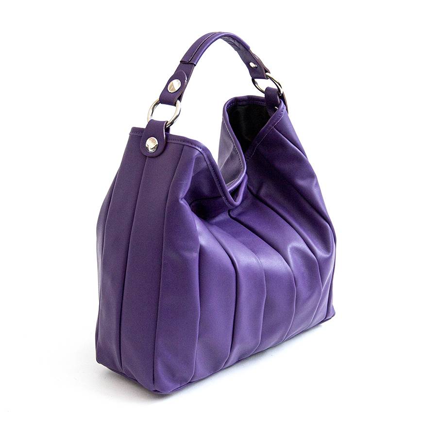 Laura Di Maggio TESSA SMALL – Sacca in pelle nappa trapuntata viola Nuova