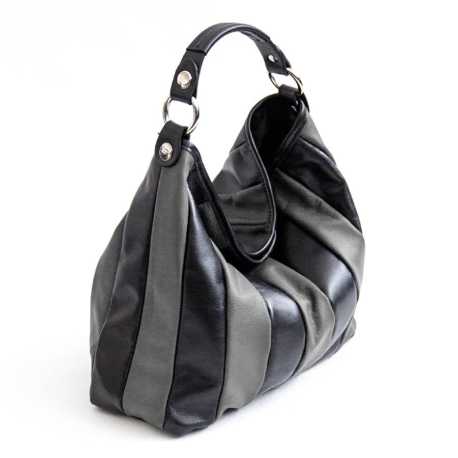 Laura Di Maggio TESSA SMALL – Sacca in pelle nappa trapuntata grigia Moda