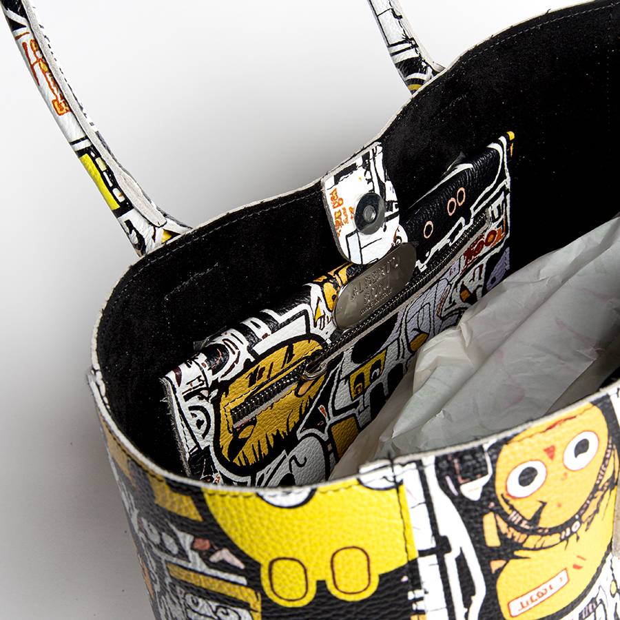 Laura Di Maggio DOODLE MAXI – Shopping in pelle serigrafata Offerta speciale della fabbrica