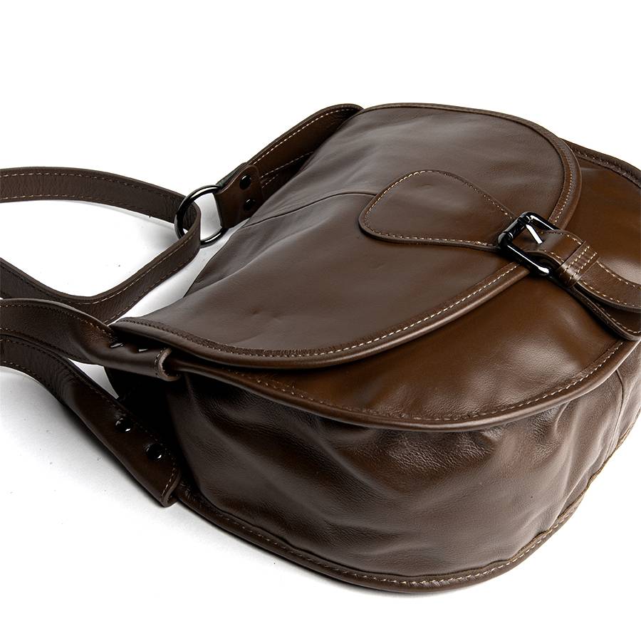 Laura Di Maggio SADDLE – postina a spalla in pelle soft testa di moro Fino al 55% di sconto