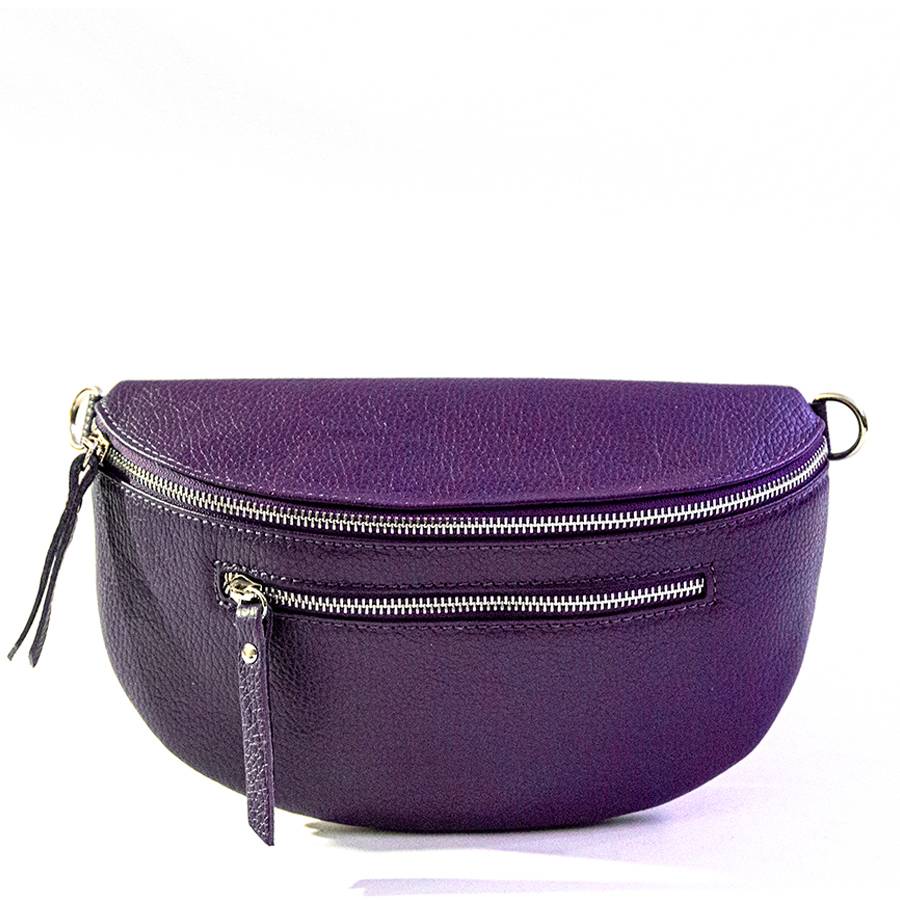 Laura Di Maggio MARSUPIO in pelle dollaro viola Discount Store per i nuovi prodotti
