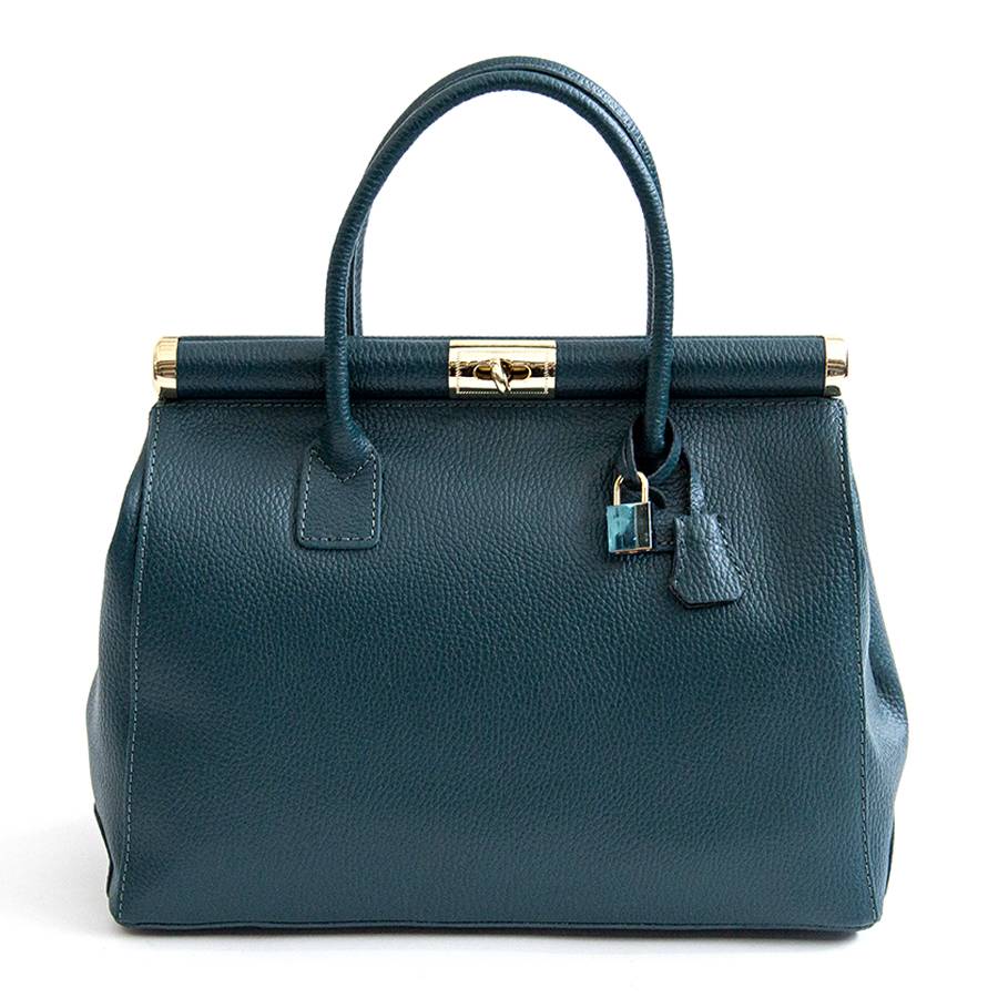 Laura Di Maggio DOCTOR – bauletto in pelle dollaro ottanio Super sconto