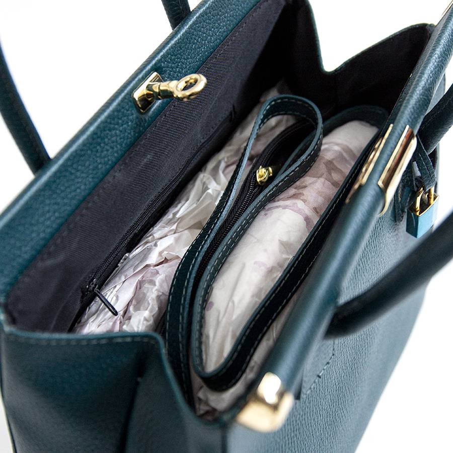 Laura Di Maggio DOCTOR – bauletto in pelle dollaro ottanio Super sconto