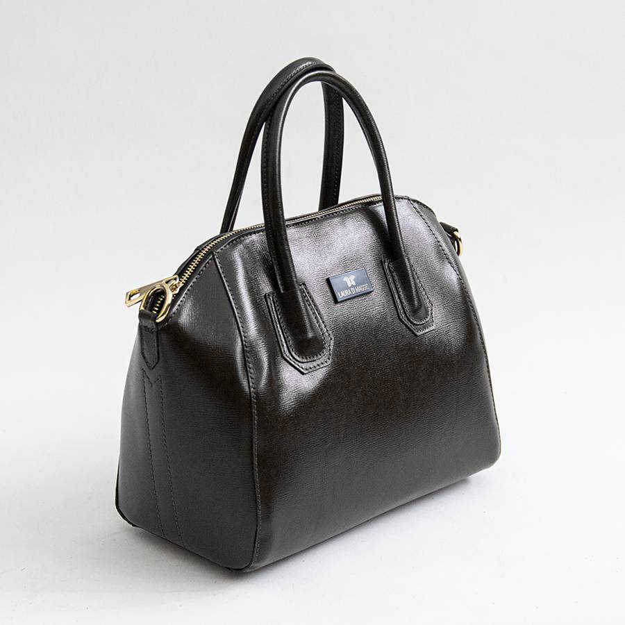 Laura Di Maggio ZAIRA – bauletto in palmellato nero 50% di sconto con spedizione gratuita