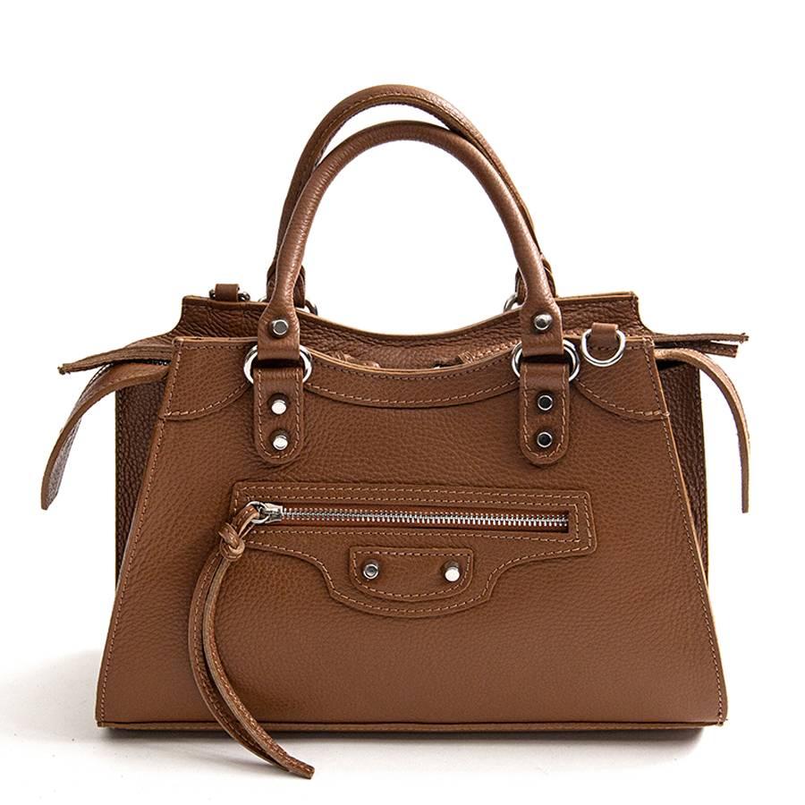Laura Di Maggio BARCELLONA – bauletto in pelle cuoio
