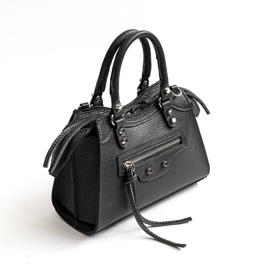 Laura Di Maggio BARCELLONA SMALL – bauletto in pelle nero Esporta salva