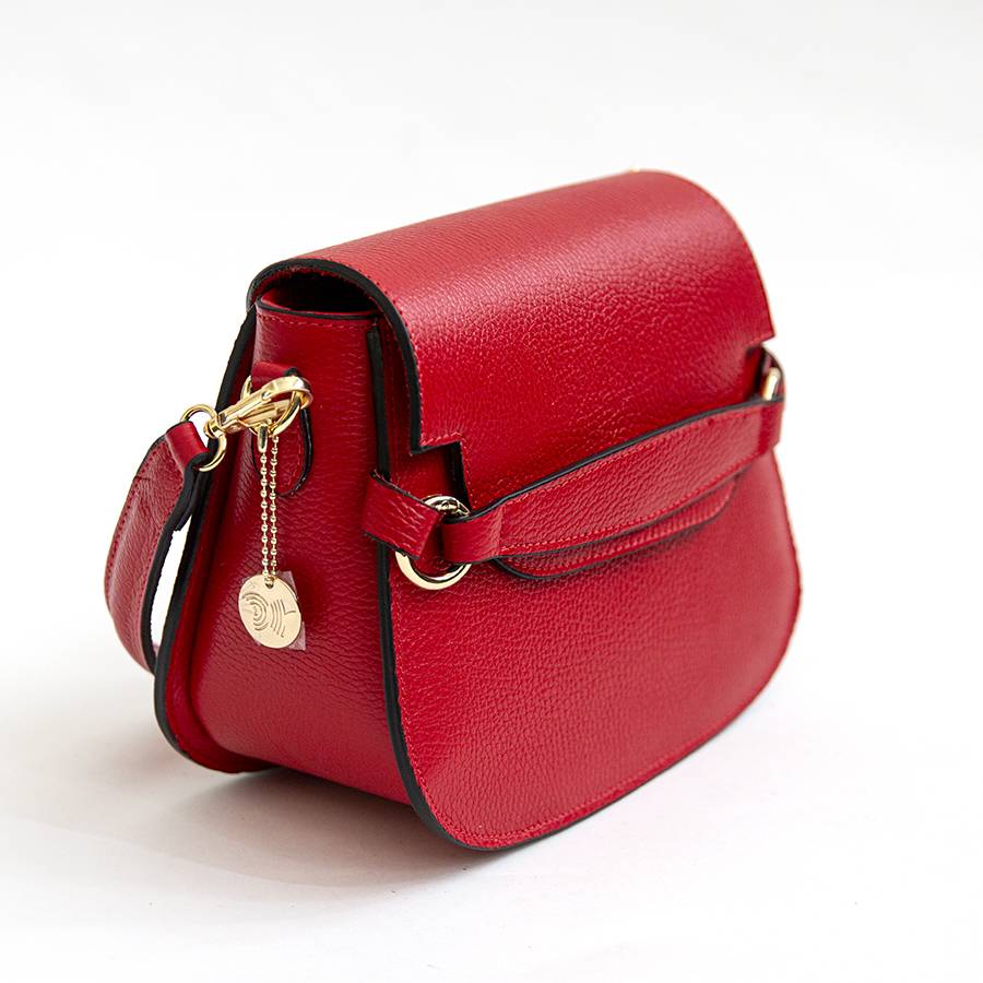 Laura Di Maggio SALLY – Postina con patta in pelle rossa 50% di sconto per tempo limitato