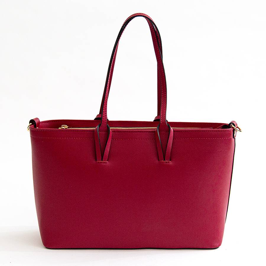 Laura Di Maggio NIKITA – Shopping in pelle saffiano rubino Italy