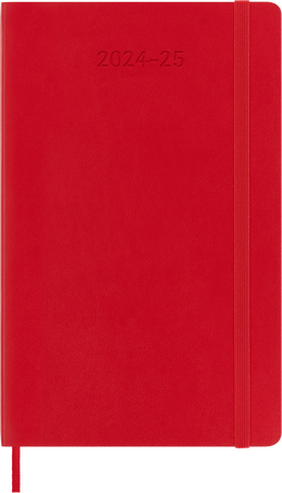 Moleskine Agenda Classic 2024/2025 LargeSettimanale, copertina morbida, 18 mesi, Rosso Scarlatto Moleskine Agenda Classic 2024/2025 LargeSettimanale, copertina morbida, 18 mesi, Rosso Scarlatto