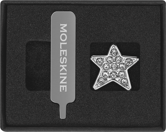 Moleskine Spilla Star CrystalArgento Moda