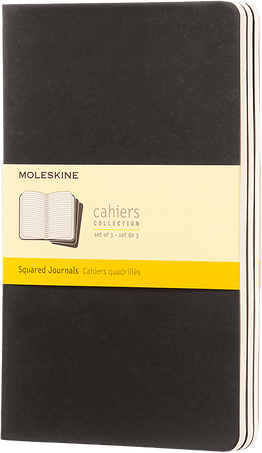 Moleskine Quaderni CahierSet da 3 quaderni, Nero Spedizione Gratuita
