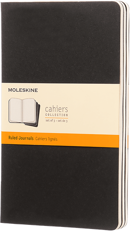 Moleskine Quaderni CahierSet da 3 quaderni, Nero Qualità Garantita