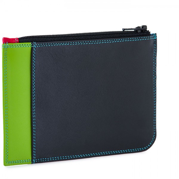 Mywalit Porta carte di credito slim con portamonete Black Pace Nuovo