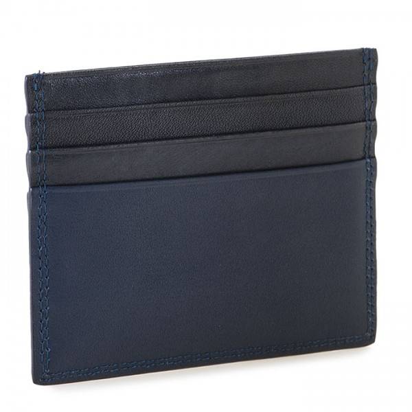 Mywalit Porta carte di credito doppio con tecnologia RFID Nero-Blu Convenienza