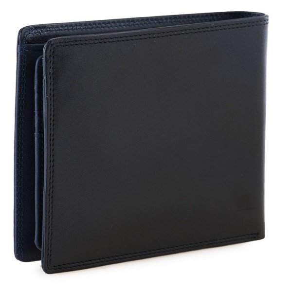 Mywalit Portafoglio da uomo grande con lente e protezione RFID Nero-Blu Negozio