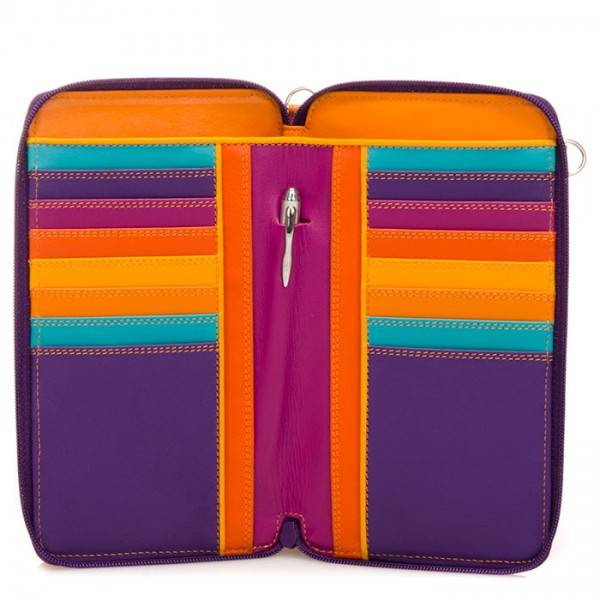 Mywalit Portafoglio multifunzione con zip su tre lati e tracolla Copacabana Shopping Online