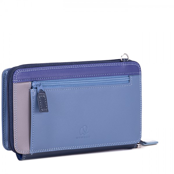 Mywalit Portafoglio multifunzione con zip su tre lati e tracolla Royal Prezzo Ridotto