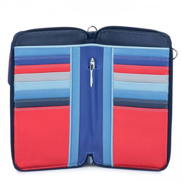 Mywalit Portafoglio multifunzione con zip su tre lati e tracolla Royal Prezzo Ridotto