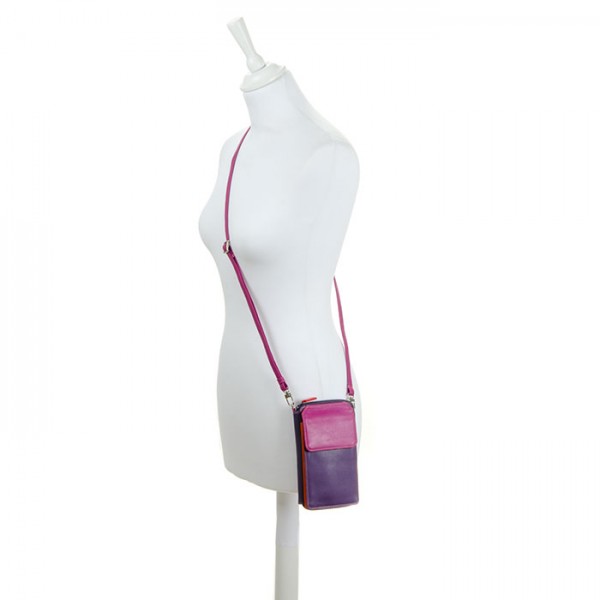 Mywalit Portafoglio multifunzione con zip su tre lati e tracolla Sangria Multi Sconto